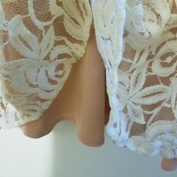 Sienastudio Pink White Lace Overlay Sleeveless Midi Dress Size 14 Soft Girl - Picture 5 of 9